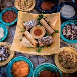 Comida marroquí realizada con aceite de argán durante los periodos del ramadan