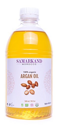 500 ml Aceite de Argán Bio 100% Puro con certificado Ecológico ECOCERT primera Presión en Frío para Pelo & Piel - El Argán Original de Marruecos