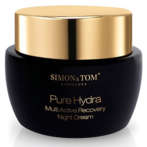 Simon & Tom – PURE HYDRA – Crema facial hidratante de noche – 50ML – Reduce las arrugas y reafirma la piel – Con Aceite de Argán Orgánico