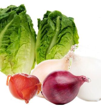 Ensalda árabe de cogollo tomate y cebolla